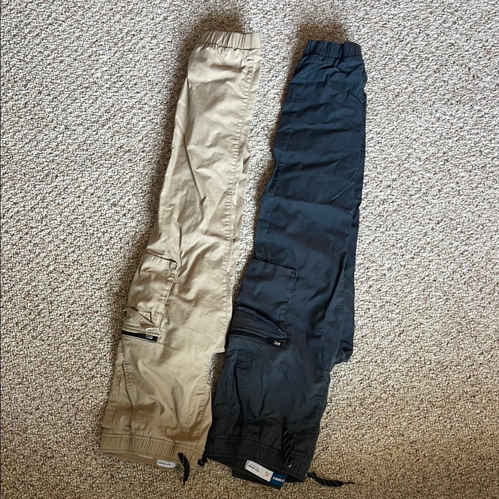 Old Navy Kids XL Cargo Pants - Khaki and Grey